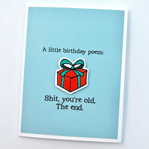 Birthday Poem Card - Happy DSM