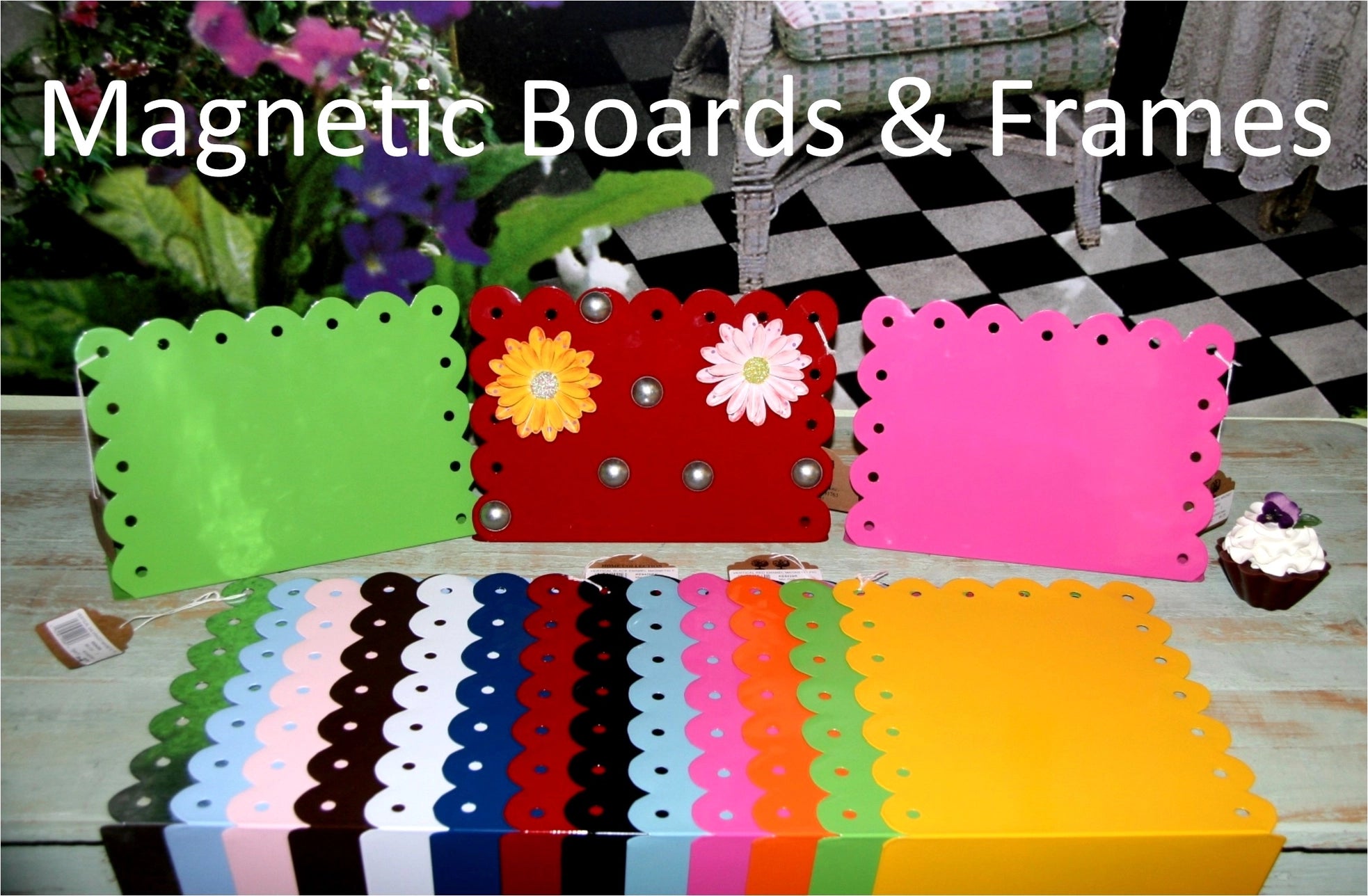 Enamel Horizontal Magnetic Boards and Frames
