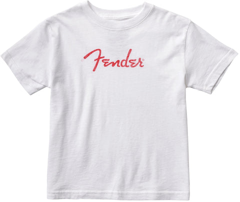 Fender Spaghetti Logo T-Shirt, Olympic White, LARGE – CBN Music 