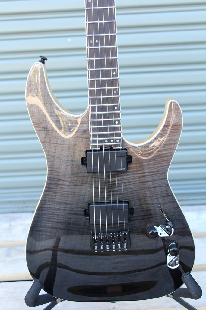 Schecter guitar C-1 SLS Elite Black Fade Burst 1351 – CBN Music