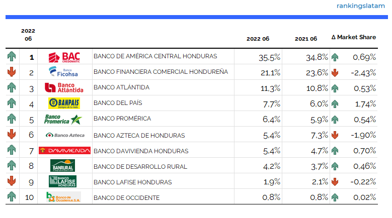 Estadísticas del informe de investigación del mercado de tarjetas de crédito en Honduras