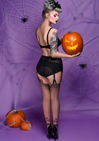 HALLOWEEN LINGERIE by pip and pantalaimon retro and vintage lingerie ethically made in the uk