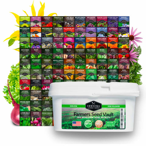 Homesteader Collection - 50 Gardening Seeds - SurvivalGardenSeeds