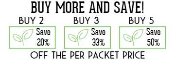 Buy more and save off the per packet price