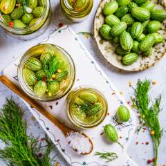 Pickled cucamelon