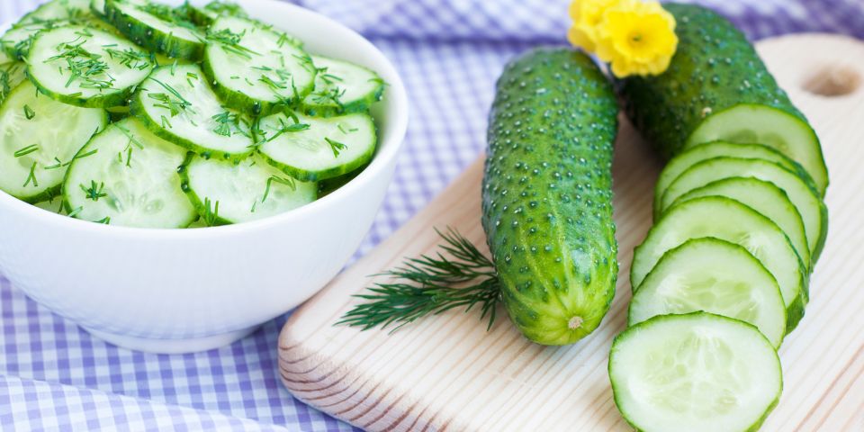 Sliced Cucumbers