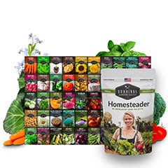 Homesteader Seed Collection - 50 packets of heirloom garden seeds