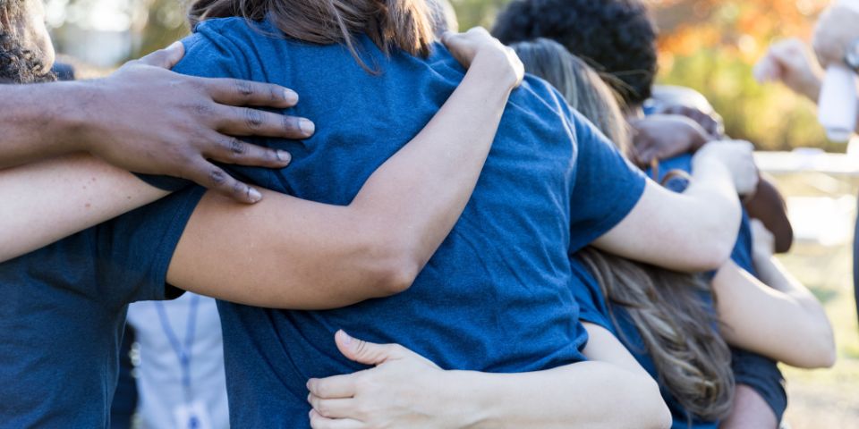 People hugging