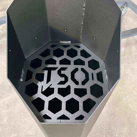 Trash-A-Way installed on a TSO 8" Octagon Exhaust Stack