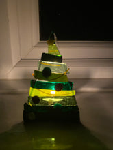 Load image into Gallery viewer, Striped Christmas Tree TeaLight Holder
