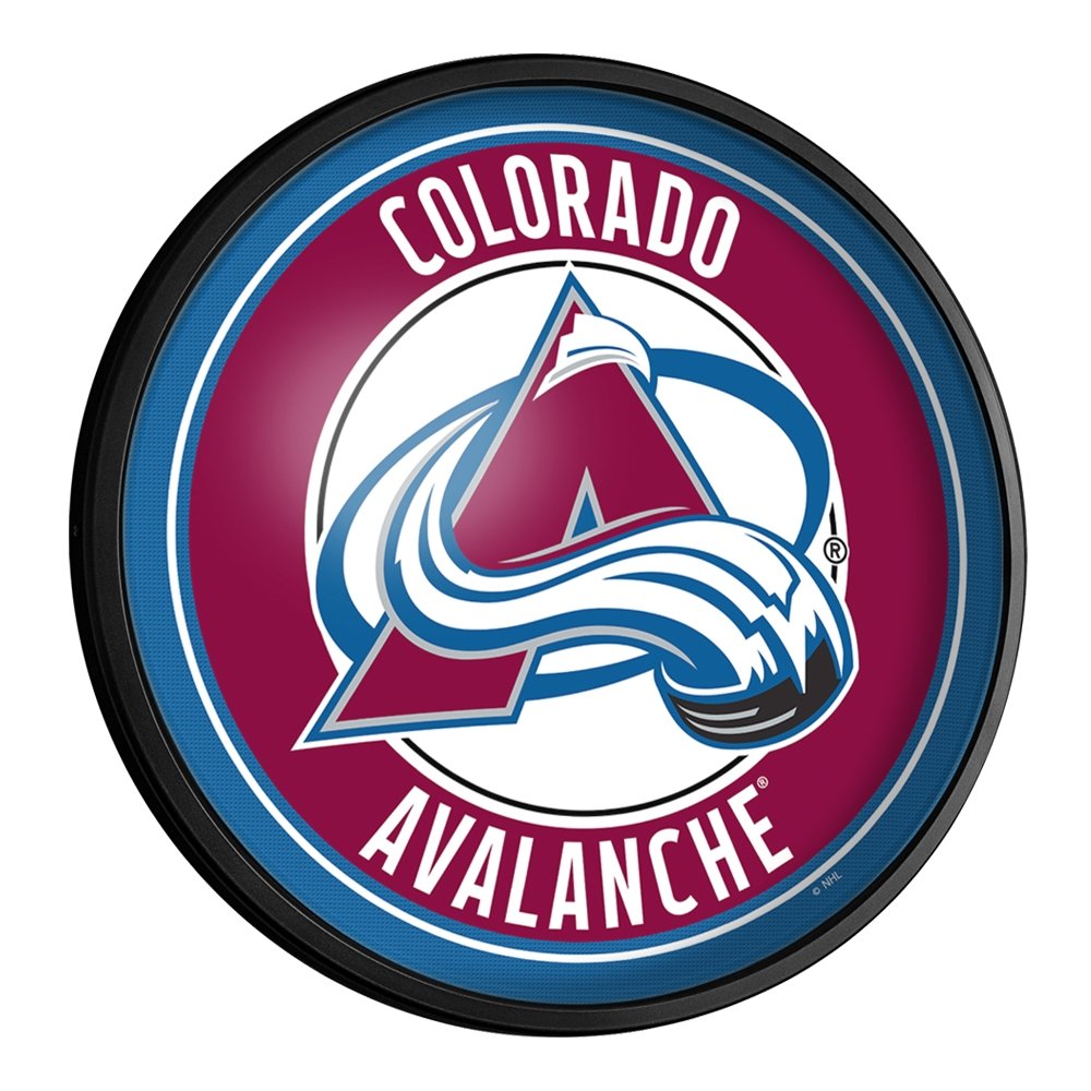 Colorado Avalanche "Faux" Barrel Top Wall Clock The FanBrand