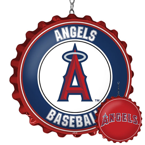 Los Angeles Angels: Double-Sided Bottle Cap Dangler - The Fan-Brand