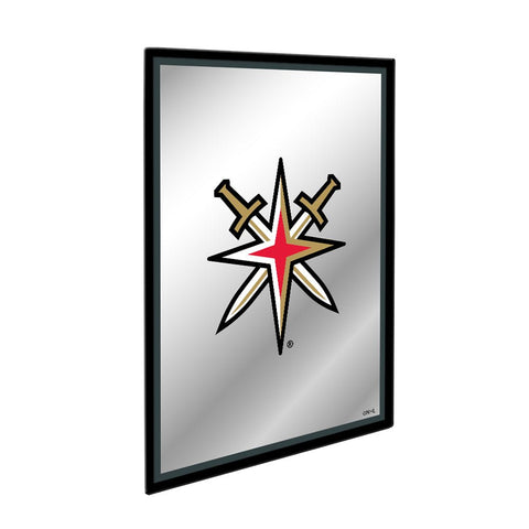 Vegas Golden Knights: Logo - Framed Mirrored Wall Sign - The Fan-Brand