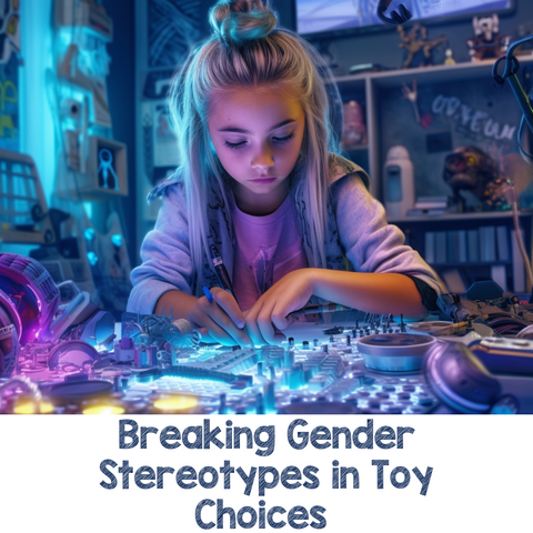 girl in stem, building circuits, 