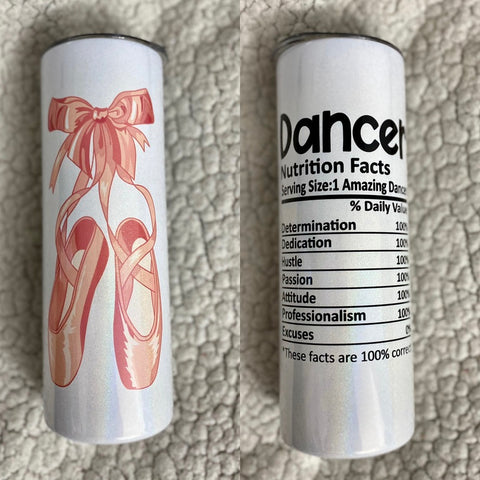  SunflowerVibe Dancing Tumbler, Personalized Ballet