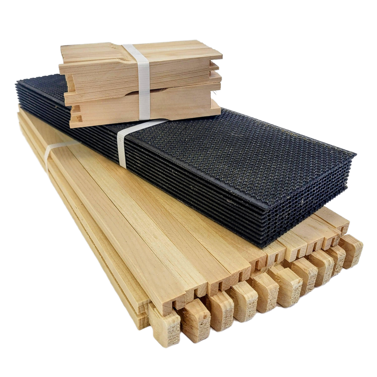 Medium 6 1/4-Inch Frame, Grooved Top / Grooved Bottom With Double Wax Foundation