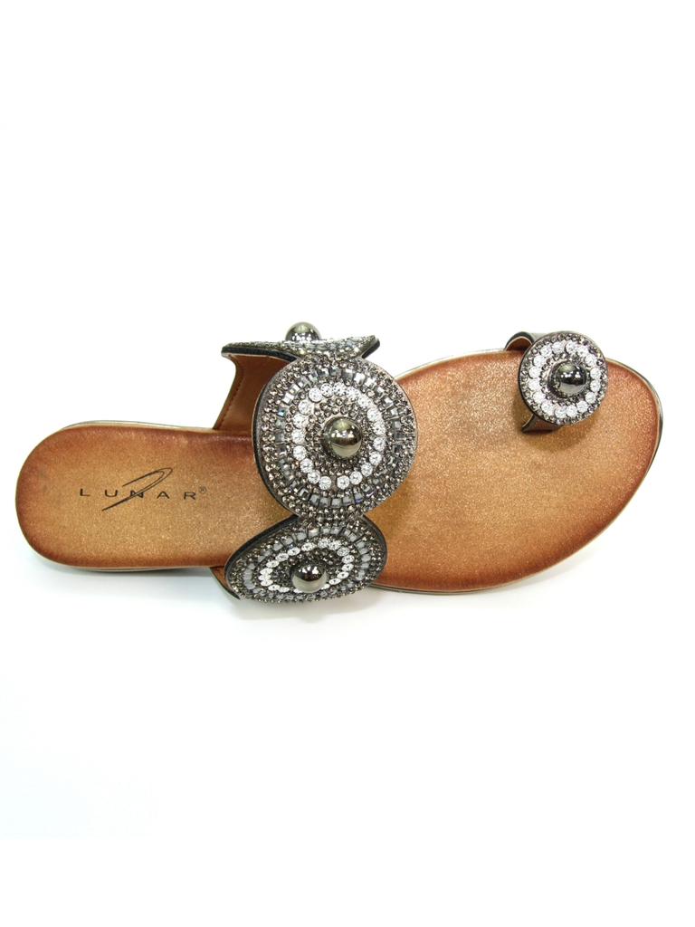 Pewter Lunar Oyster toe loop sandal – The Fashion Shop
