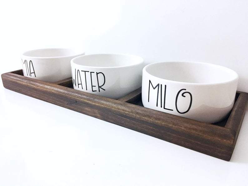 personalized pet bowls ceramic