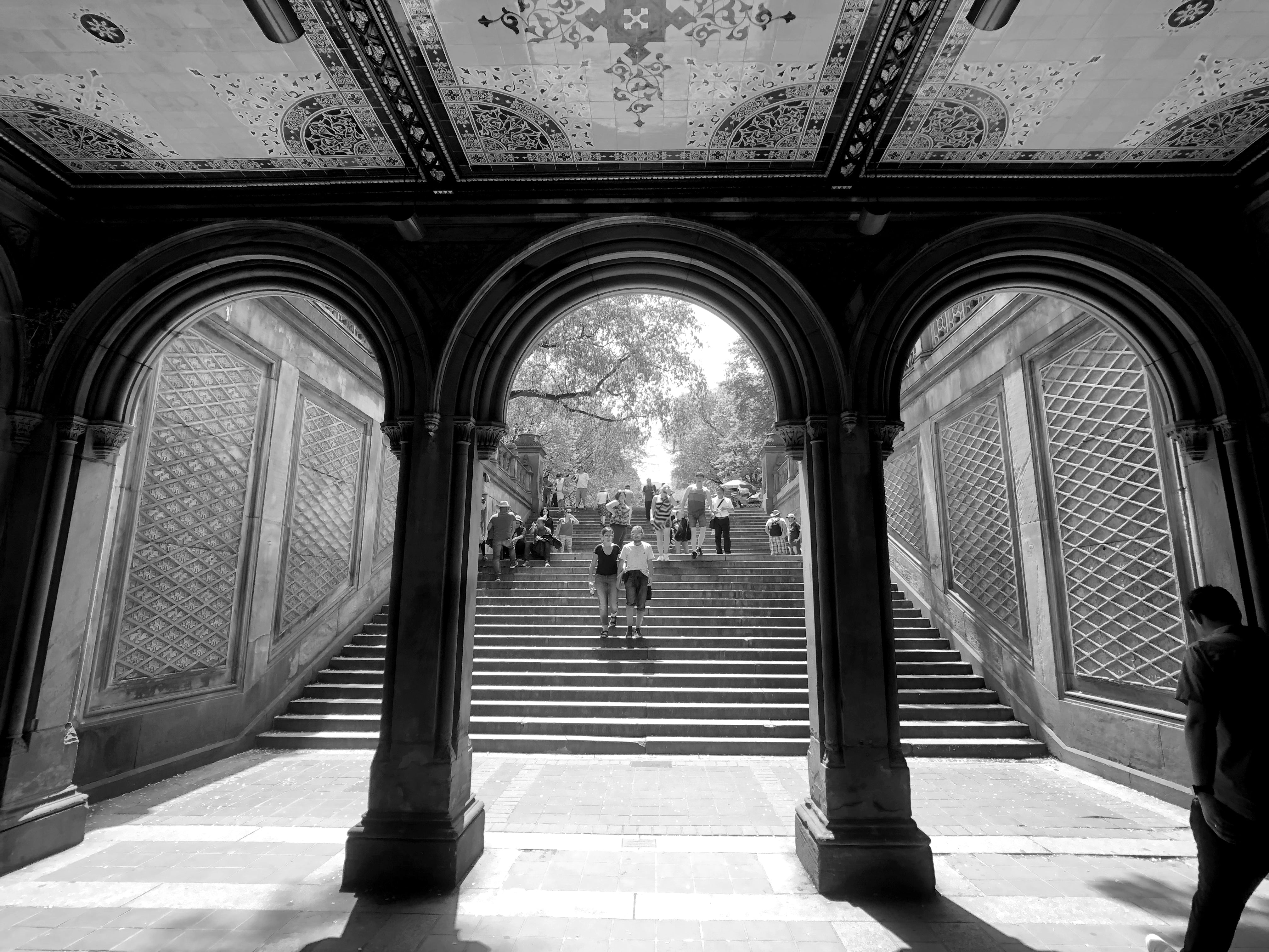 Bethesda Terrace Arcade, an architectural marvel in Central Park