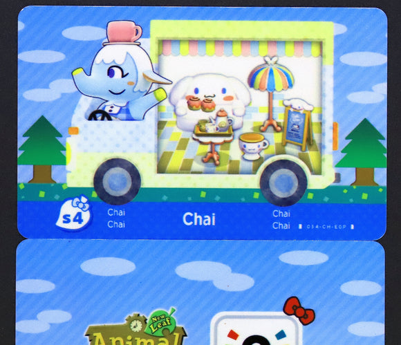 Chai Sanrio Series 4 Animal Crossing Amiibo Card Villager Cards
