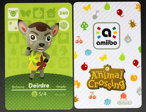 Deirdre #240 Animal Crossing Amiibo Card