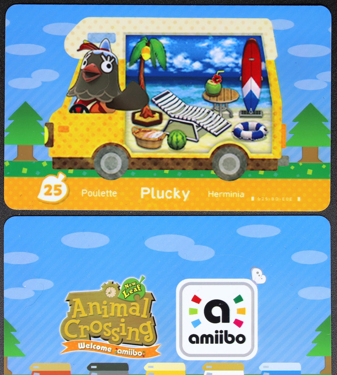 Plucky - Welcome Series #25 Animal Crossing Amiibo Card - Villager Cards