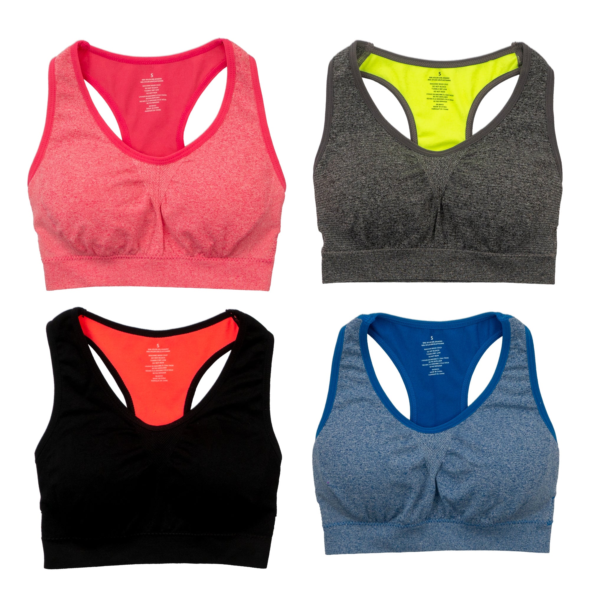 Alyce Ives Intimates Womens Sports Bra, Pack of 4… – alyceives