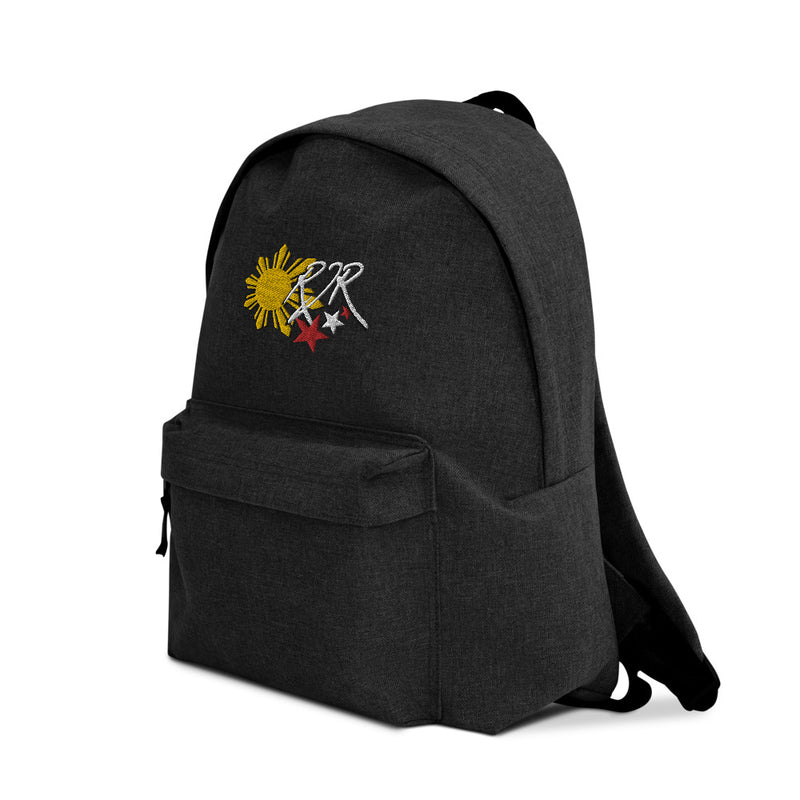 Bestickter Rucksack Schultasche Backpack Rowby-John Rodriguez Little John