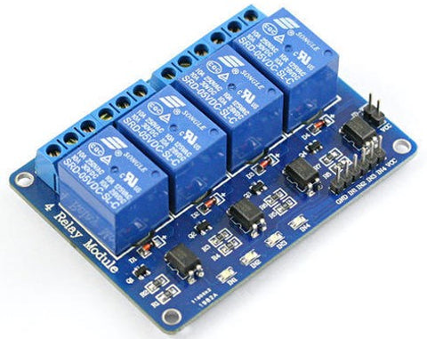 4 Channel Relay interface board, be able to control various appliances and other equipment with large current.