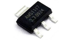 AMS1117 power supply module is based on the AMS1117 3.3V regulator. It is capable of regulating a wide range of input voltage (4.0 to 12V) down to a fixed 3.3V output at up to 1A (Vin = 4.5V).
