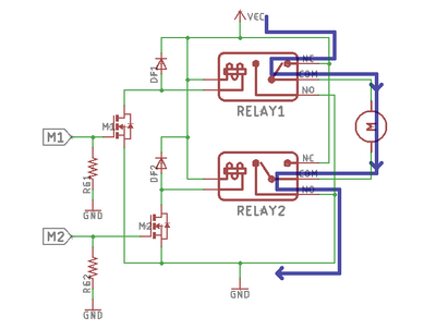 Positive pulse using Relay