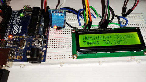 How to Make a Weather Station with DHT11 Temperature & Humidity Sensor and Arduino Uno