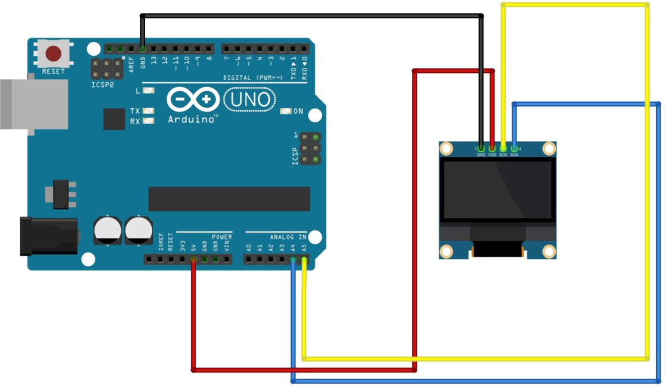 Schematic for OLED Display Module With Regulator with arduino