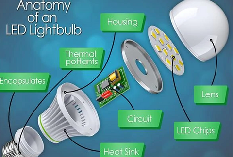 LED bulbs are used in homes and industries.