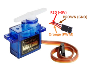 Servo Motor to control the locking system in Password based door lock system