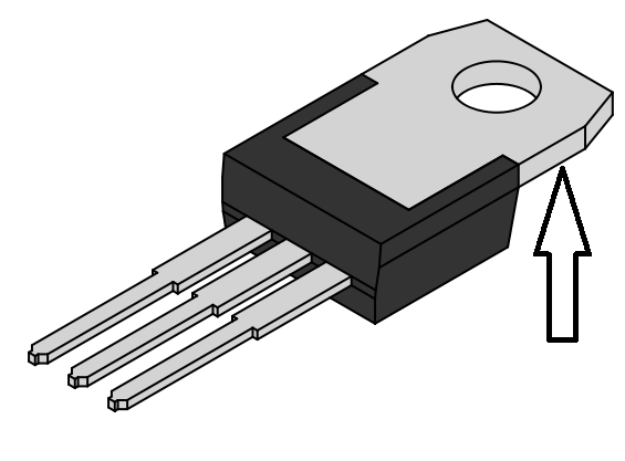 the metal tag is useful for attaching a heat sink or appliance exhaust heat dissipation that occurs during the process. Heat sink, Different packages of transistor