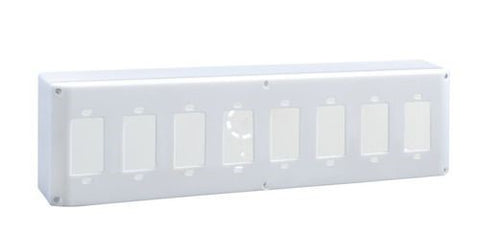 8-way Gang box for switches and sockets