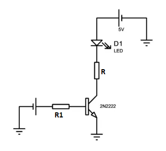 2N2222 transistor as a switch