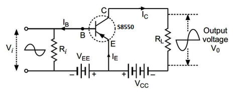 S8850 transistor as an amplifier circuit