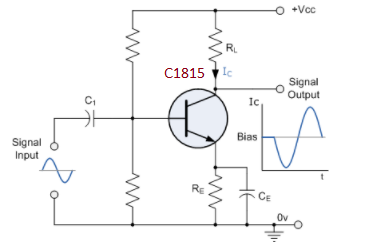 C1815 transistor as an amplifier