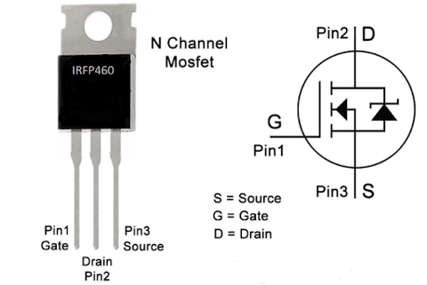 IRFP460 pinout