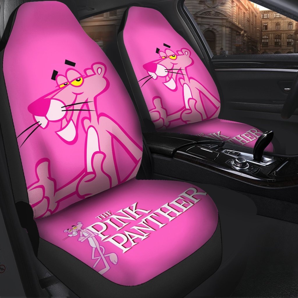 Pink Panther Cartoon Car Seat Covers Gearforcar