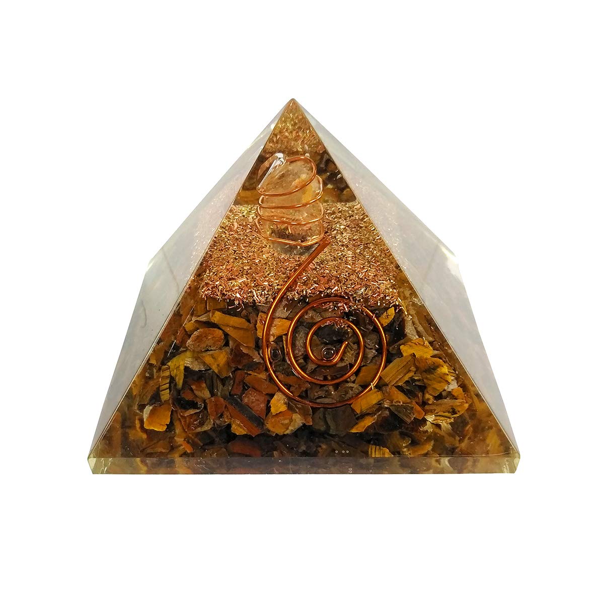 Tiger Eye Orgone Pyramid | Vastu Miracles