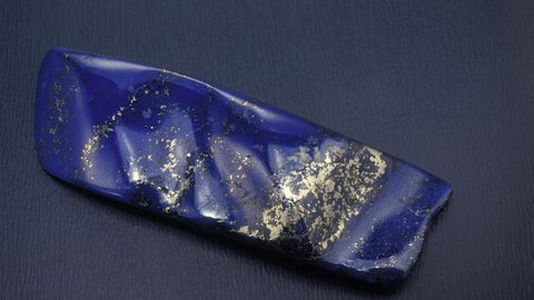 Deep Blue Lapis With Pyrite