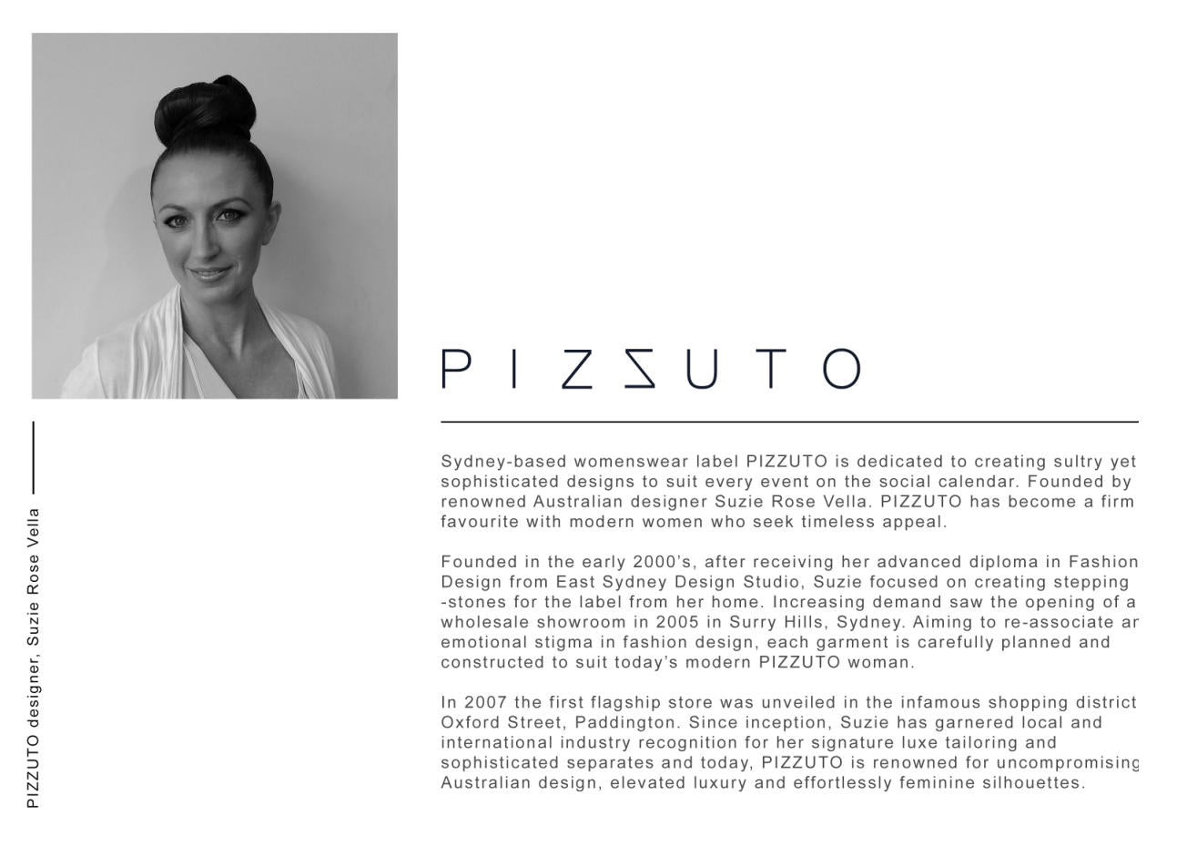 PIZZUTO Australian designer Suzie Rose Vella story