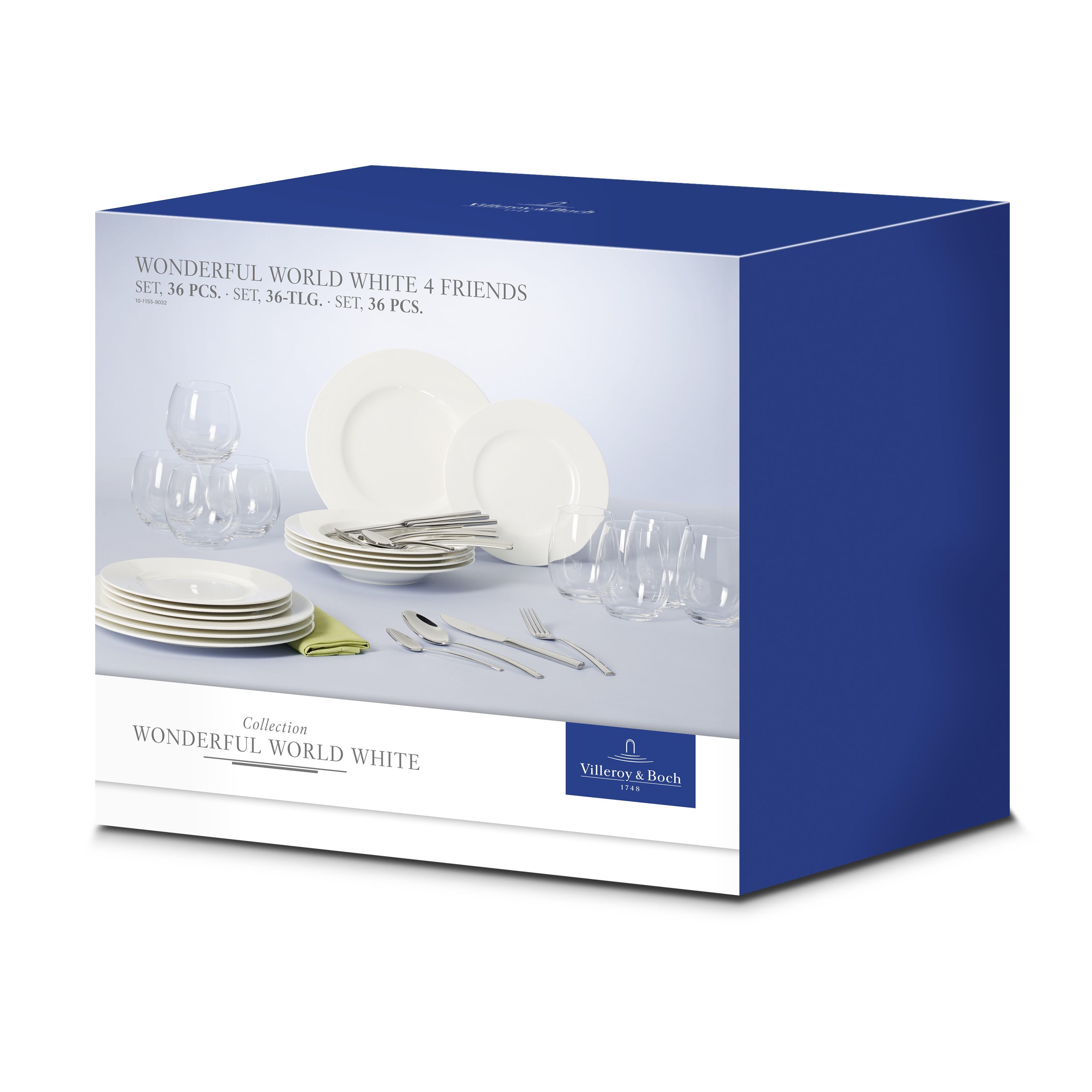 VILLEROY BOCH ワンダフル ワールド ホワイト 12ピース プレート セット Wonderful World white 12-piece  plate set #WHITE 【好評にて期間延長】