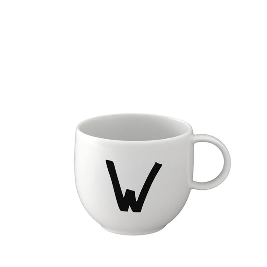 Design Letters - Tasse en porcelaine W - Sebio