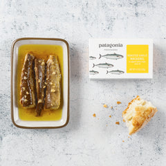 Patagonia Provisions Roasted Garlic Mackerel, Responsibly Sourced - 1 Pack