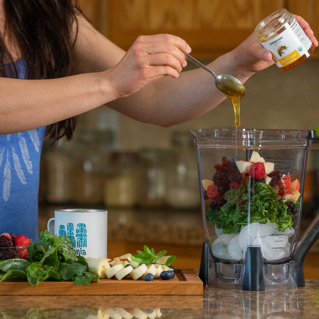 Juanita Ah Quin mixes up a morning smoothie.