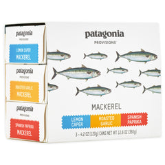Patagonia Provisions Mackerel Variety, Responsibly Sourced - 3 Pack x 4